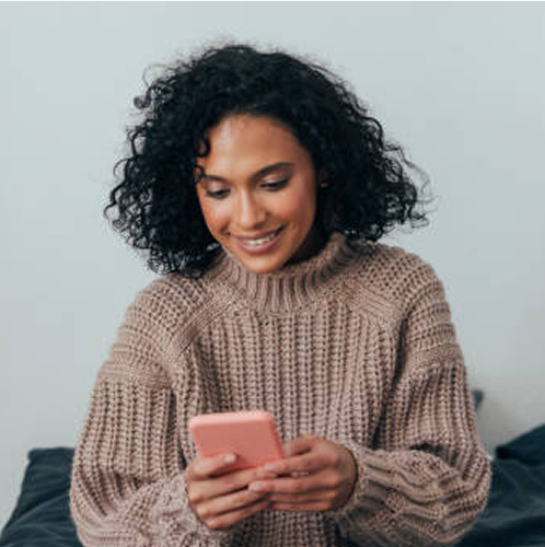 Woman checking matchouse how it works